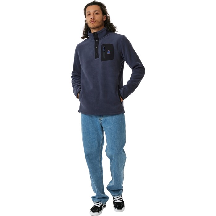 2024 Rip Curl Hombres Bsqueda Polar Fleece Crew 05QMFL - Purple Night